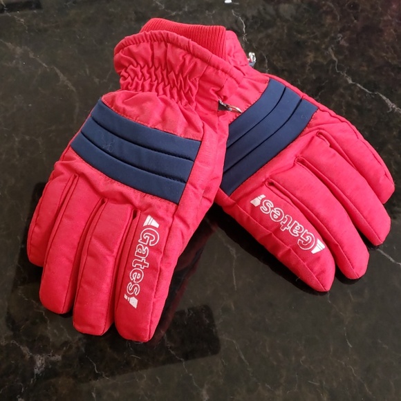 mens navy ski gloves